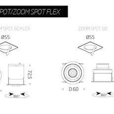 Изображение Точечный светодиодный светильник ZOOM SPOT FLEX