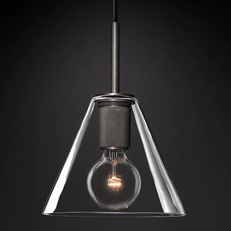 Изображение Подвесной Светильник Rh Utilitaire Funnel Pendant Black By Imperiumloft