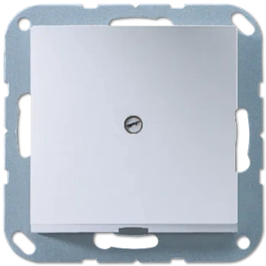 Изображение Вывод кабеля с суппортом A Flow алюминий A590AAL Jung