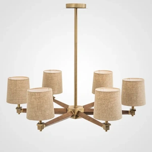 Изображение Люстра Jorgenson D85 Beige/Dark Wood By Imperiumloft