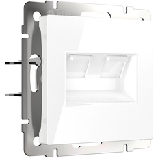 Изображение Розетка двойная Ethernet RJ-45 (белая) W1181101