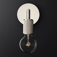 Изображение Бра Rh Utilitaire Single Sconce Silver By Imperiumloft