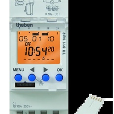 Изображение Таймер цифровой недельный Theben TR 611 top2 24V (6114100)