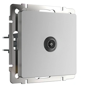 Изображение ТВ-розетка проходная (серебряный) W1184006