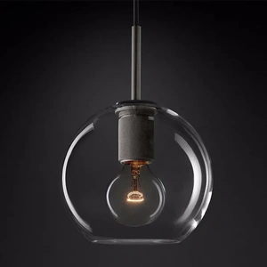 Изображение Подвесной Светильник Rh Utilitaire Globe Pendant Black By Imperiumloft