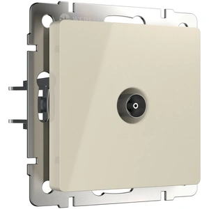 Изображение ТВ розетка проходная (слоновая кость) W1184003
