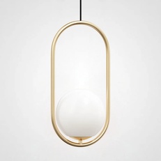 Изображение Подвесной Светильник Matthew Mccormick Hoop 40 Gold Mila Pendant By Imperiumloft