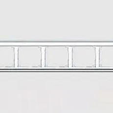 Изображение Рамка пятерная, для горизонтального монтажа Jung SL 500, белое стекло sl5850ww SL 500
