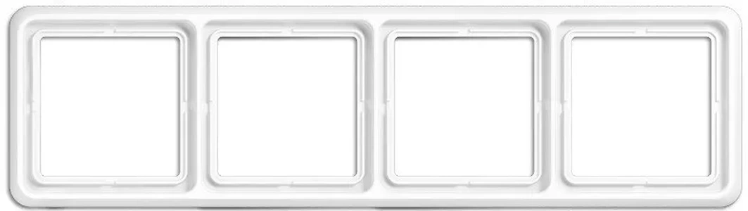 Изображение Рамка четверная, горизонтальная/вертикальная Jung CD 500, белый CD584WW CD 500