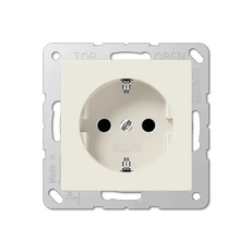 Изображение Розетка с заземлением 16А 250В EcoProfi Deco слоновая кость EP1420 Jung