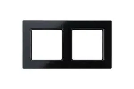 Изображение Рамка на 2 поста A Creation черный глянцевый AC582SW Jung