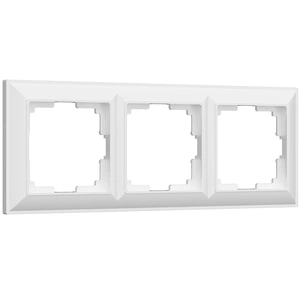 Изображение Рамка на 3 поста (белый) W0032201