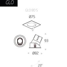 Изображение Точечный светодиодный светильник GLOS S