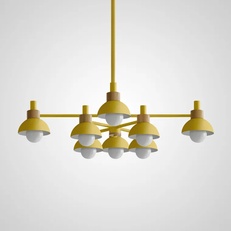 Изображение Люстра На Штанге Fanta A 8 Lights Yellow By Imperiumloft