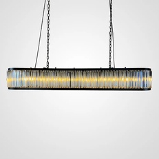 Изображение Люстра Rh 1920S Odeon Clear Glass Black 180 By Imperiumloft
