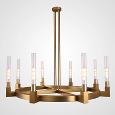 Изображение Люстра Canelle Round Chandelier 8 Modern Brass By Imperiumloft