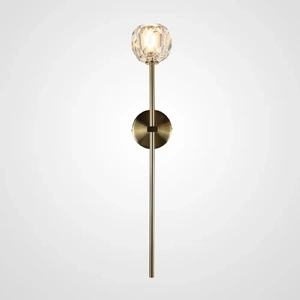 Изображение Бра Boule De Cristal Long Sconce Brass By Imperiumloft