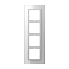 Изображение Рамка на 4 поста LS plus стекло белое LSP984GLWW Jung