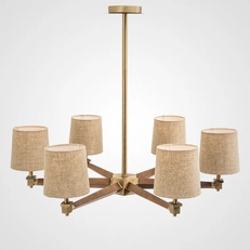 Изображение Люстра Jorgenson D85 Beige/Dark Wood By Imperiumloft