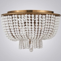 Изображение Люстра Jacqueline Clear Flush-Mount Brass By Imperiumloft