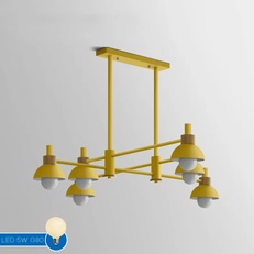 Изображение Подвесной Реечный Светильник Fanta Long Yellow By Imperiumloft