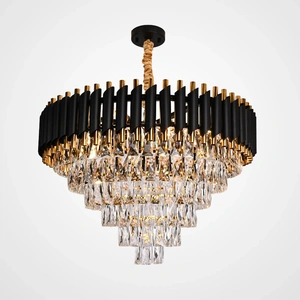 Изображение Подвесная Люстра Empire Black Chandelier Crystal D 70 By Imperiumloft
