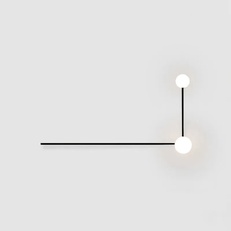 Изображение Настенный Светильник Lines 2 Черный By Imperiumloft