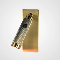 Изображение Бра Chelsom Wall Led Knurl Brass By Imperiumloft