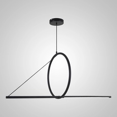 Изображение Подвесной Светильник Suspension Cercle Et Trait – Graphite Satine L120 By Imperiumloft