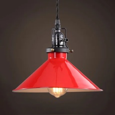 Изображение Красный Подвесной Светильник Loft Factory Filament Red By Imperiumloft