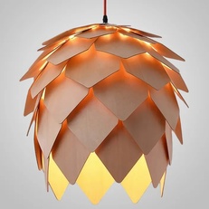 Изображение Подвесной Светильник Crimea Pine Cone Natural Wood D20 By Imperiumloft