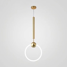 Изображение Подвесной Светильник Ring L D30 Золото By Imperiumloft