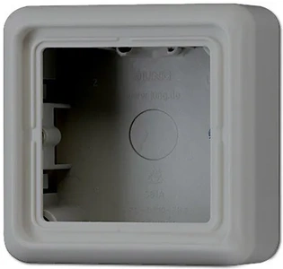 Изображение Коробка одинарная для накладного монтажа CD серый CD581AGR CD 500