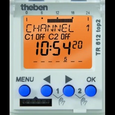 Изображение Таймер цифровой недельный Theben TR 612 top2 24V (6124100)