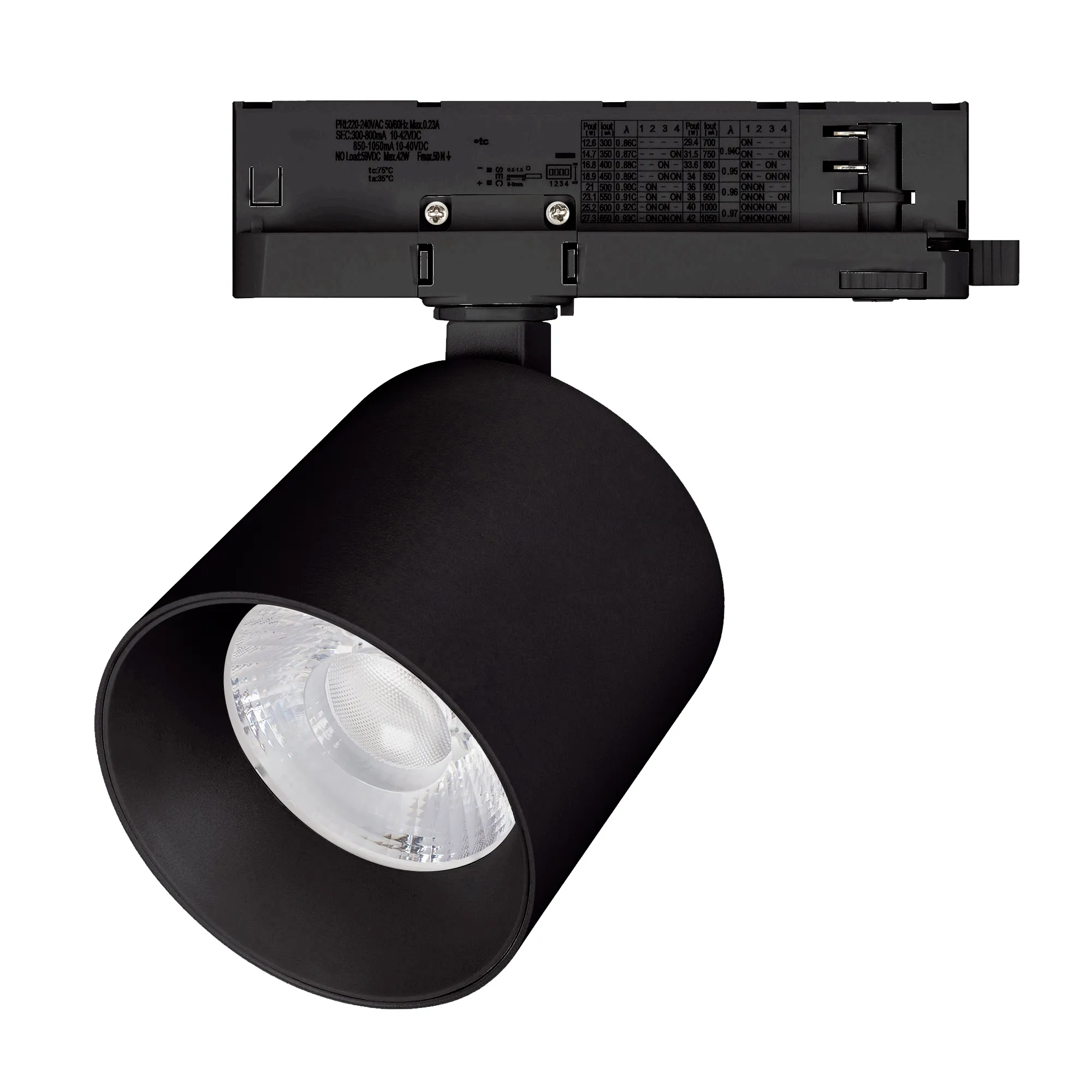 Светильник LGD-DYKE-4TR-R100-36W Day4000 (BK, 20 deg, 230V, DALI) (Arlight, IP20 Металл, 5 лет) - Изображение