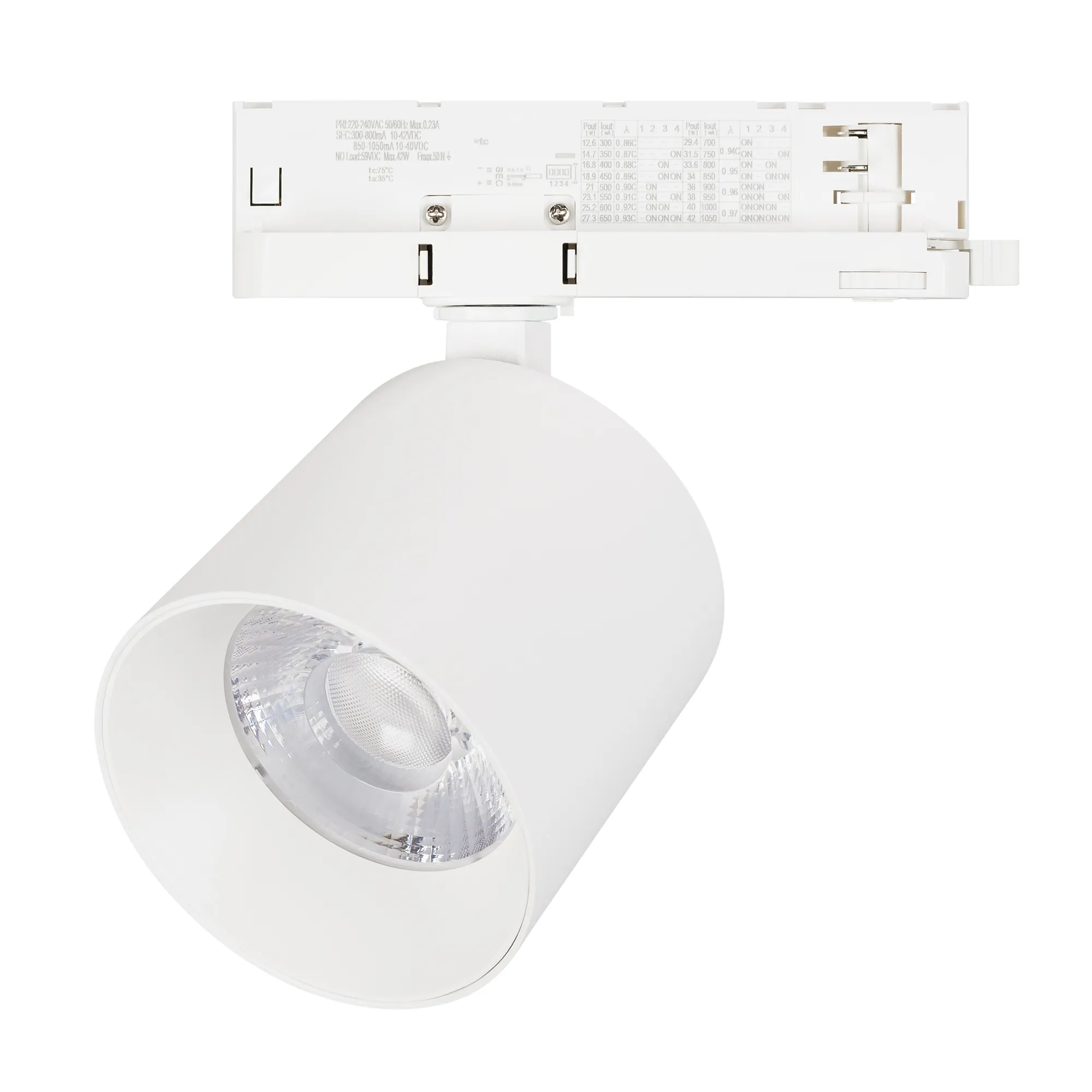 Светильник LGD-DYKE-4TR-R100-36W Day4000 (WH, 38 deg, 230V, DALI) (Arlight, IP20 Металл, 5 лет) - Изображение