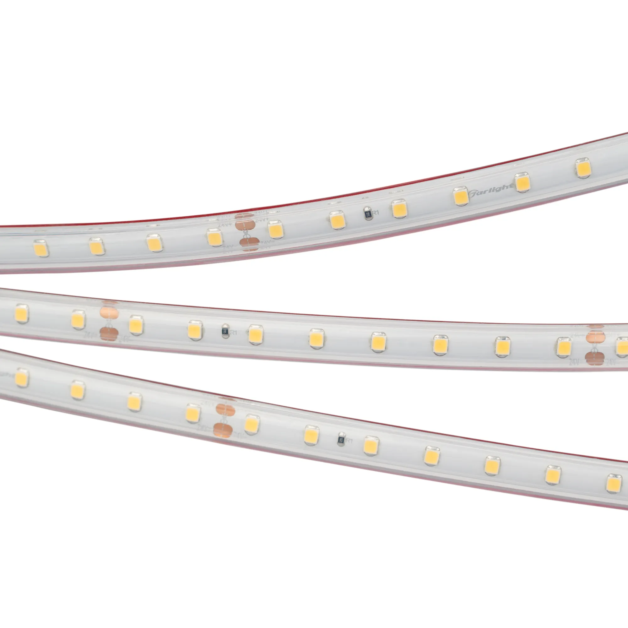 Лента светодиодная RTW 2-5000PS 24V Warm3000 (2835, 80 LED/m, LUX) (Arlight, 6 Вт/м, IP67)