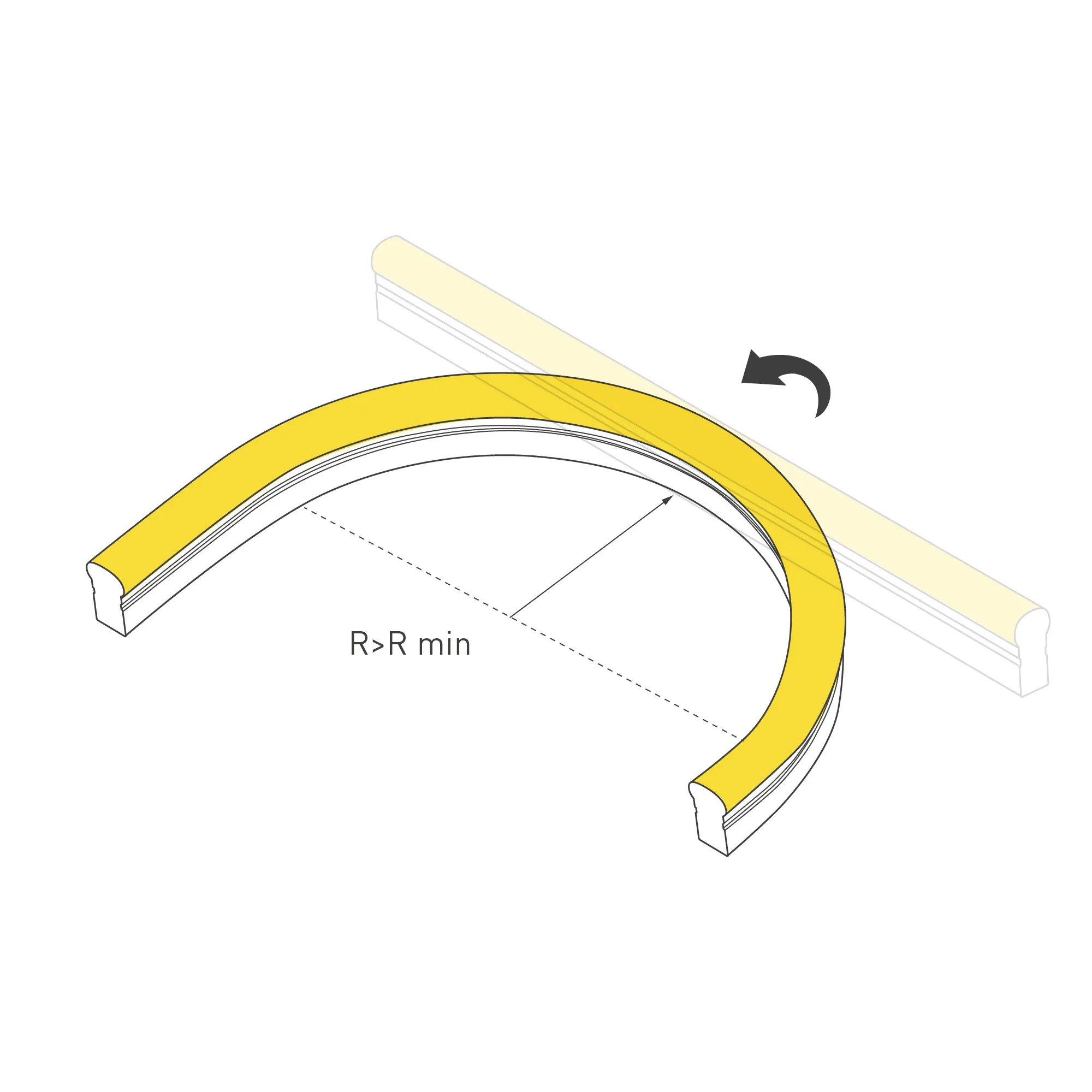 Гибкий неон ARL-NEON-2615BH-SIDE 230V Blue (Arlight, 8 Вт/м, IP65) - Изображение