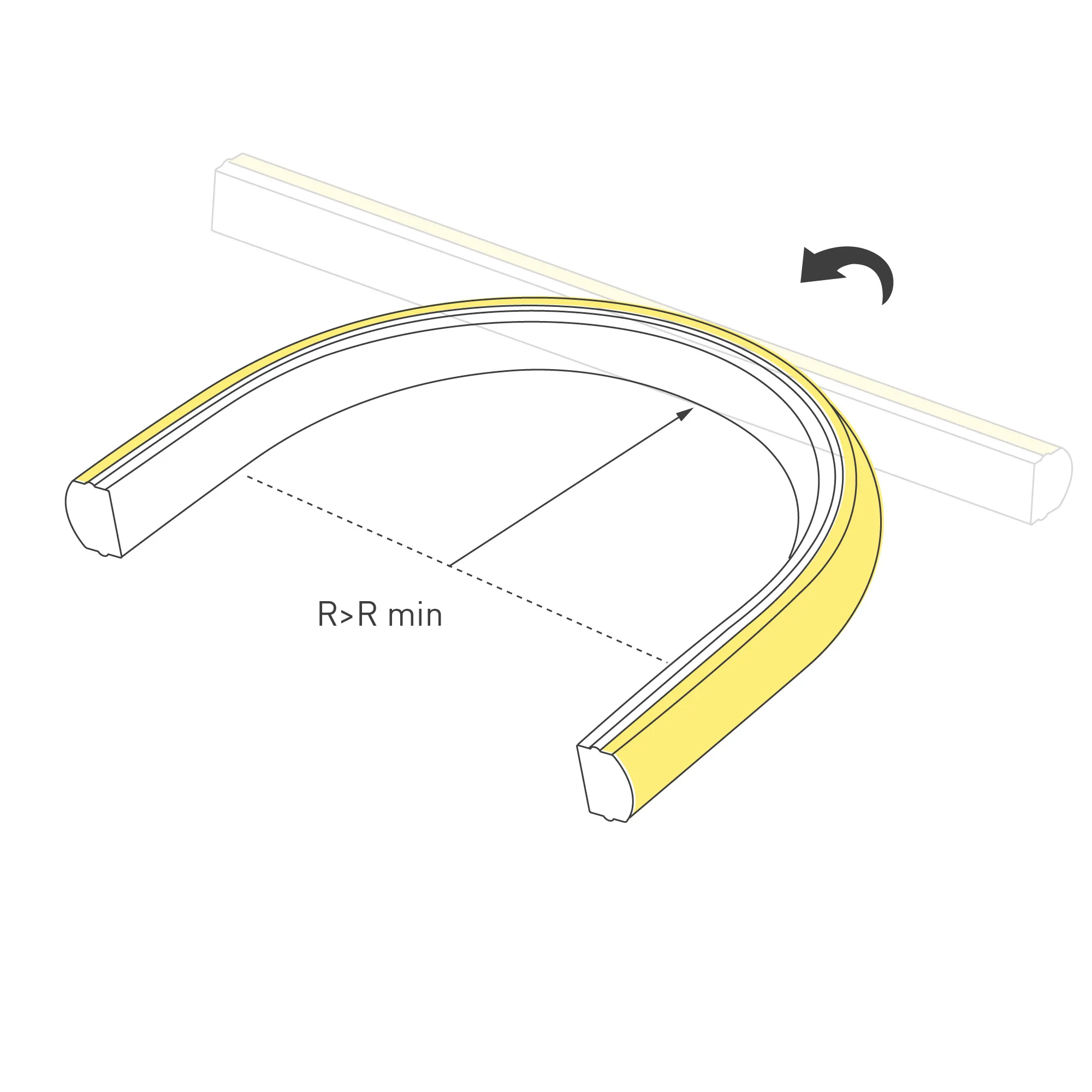 Лента светодиодная герметичная MOONLIGHT-TOP-X320-11x7mm 24V Warm3000 (10 W/m, IP65, CSP, 5m, wire x2) (Arlight, Силикон) - Изображение