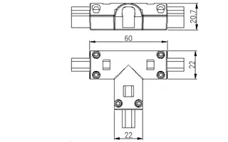 Соединитель тройной ARL-CLEAR-Mini-2x90 (16x8mm) (Arlight, Металл) - Изображение
