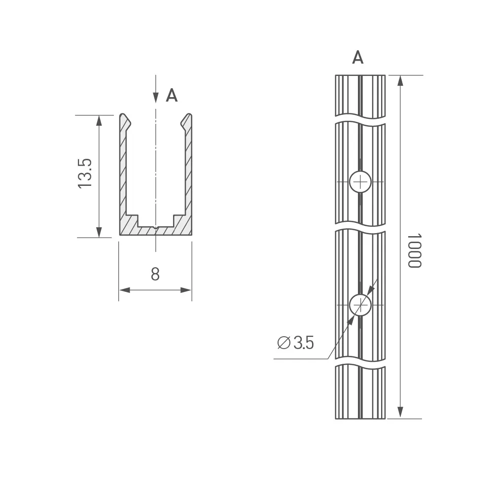 Профиль ARL-MOONLIGHT-1206-1000 ANOD (Arlight, Алюминий) - Изображение