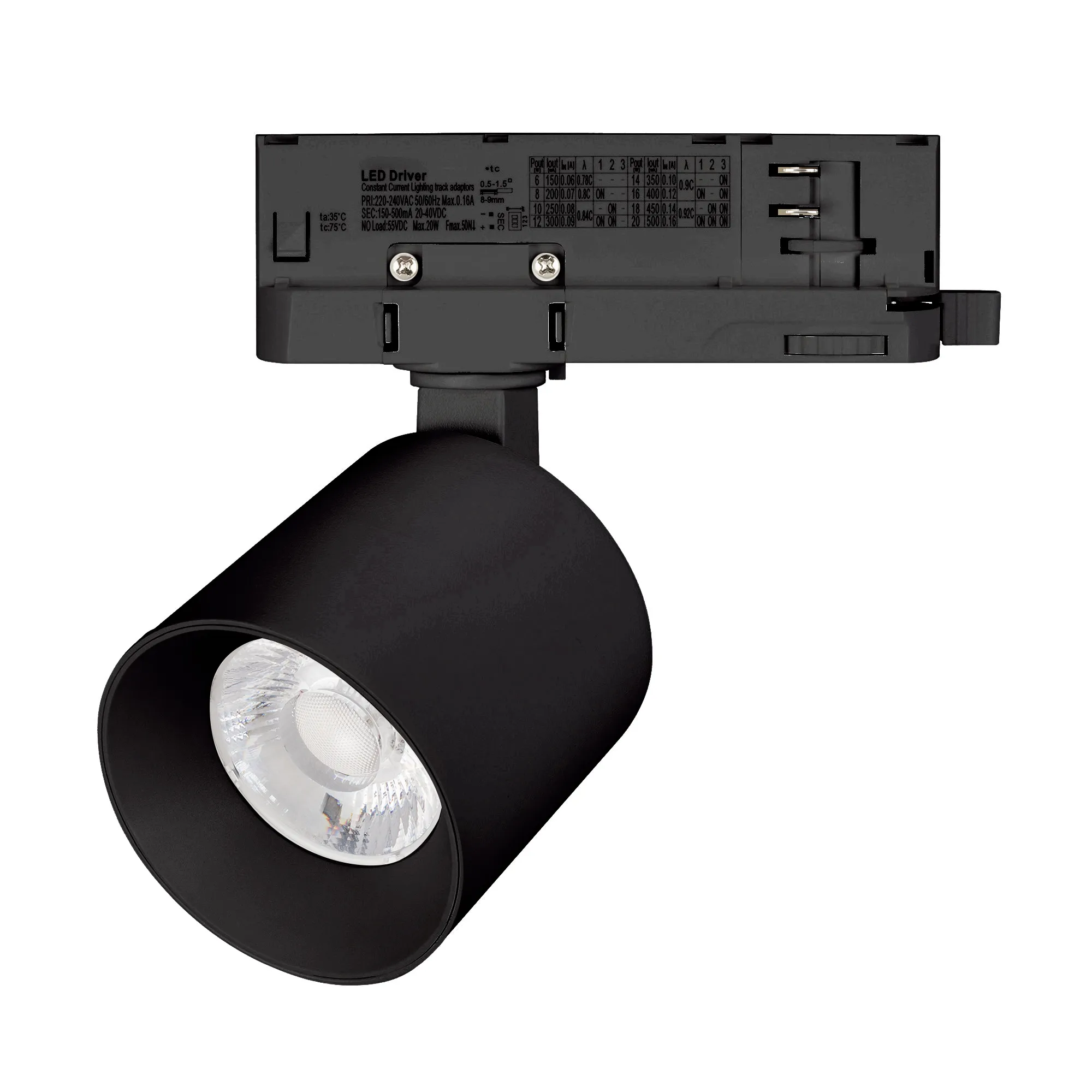 Светильник LGD-DYKE-4TR-R60-8W Day4000 (BK, 20 deg, 230V, DALI) (Arlight, IP20 Металл, 5 лет) - Изображение
